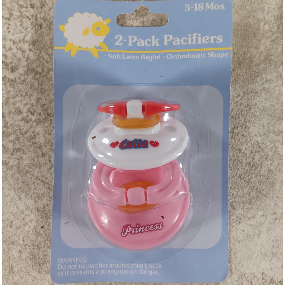 2 Pack Pacifiers 3-18 Months by Greenbrier NEW